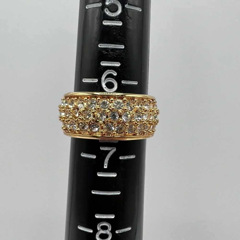 Gold & Rhinestone Ring - Picture 11 of 12